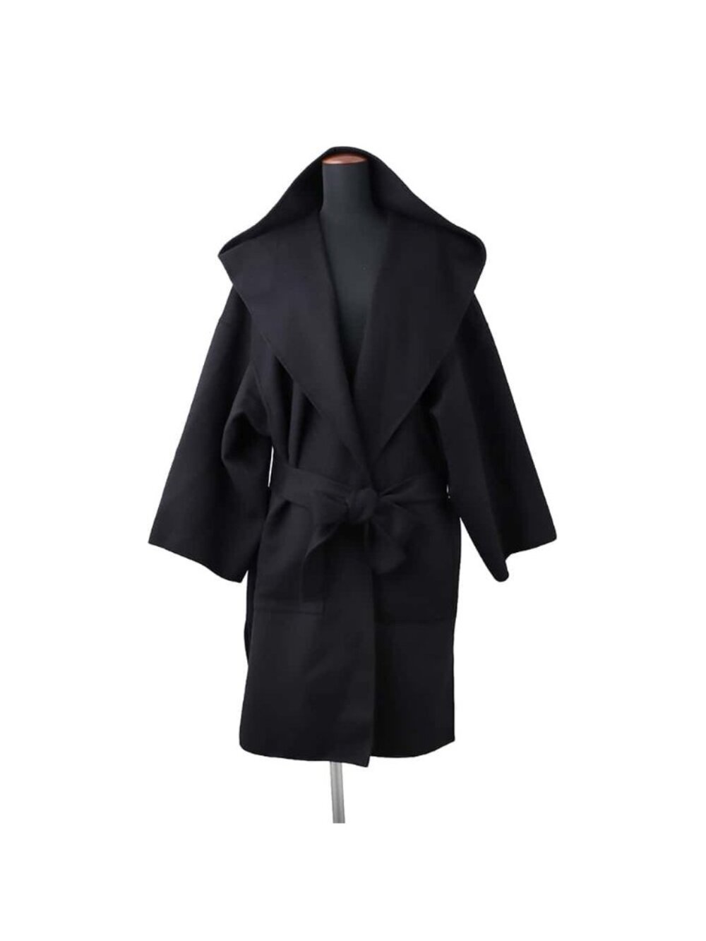 Loewe Coat Anagram Patch Cashmere Wool M Black